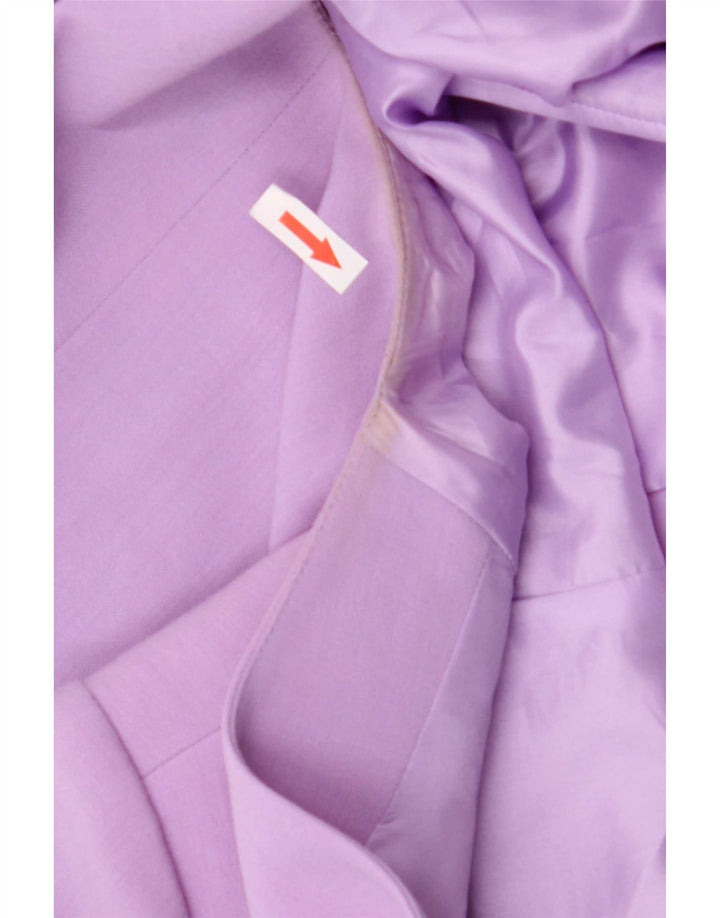 Jacques Vert γυναικείο σακάκι 1 κουμπιού UK 20 2XL Purple Polyester