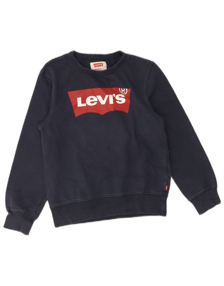 Levi's Girls Graphic Φούτερ Jumper 11-12 Years Navy Blue