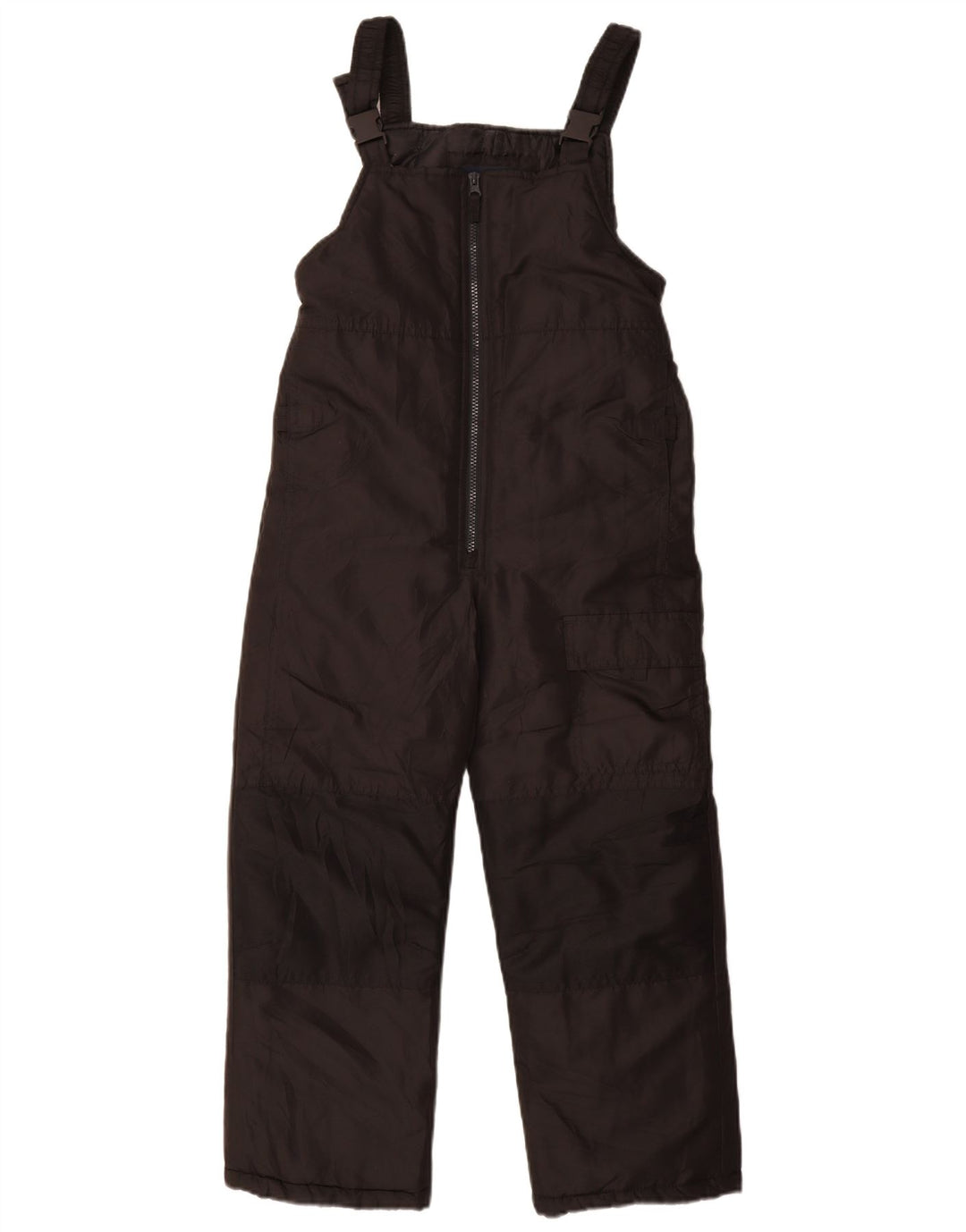 LONDON FOG Boys Dungarees Ski Jumpsuit 7-8 ετών Small Black Polyester