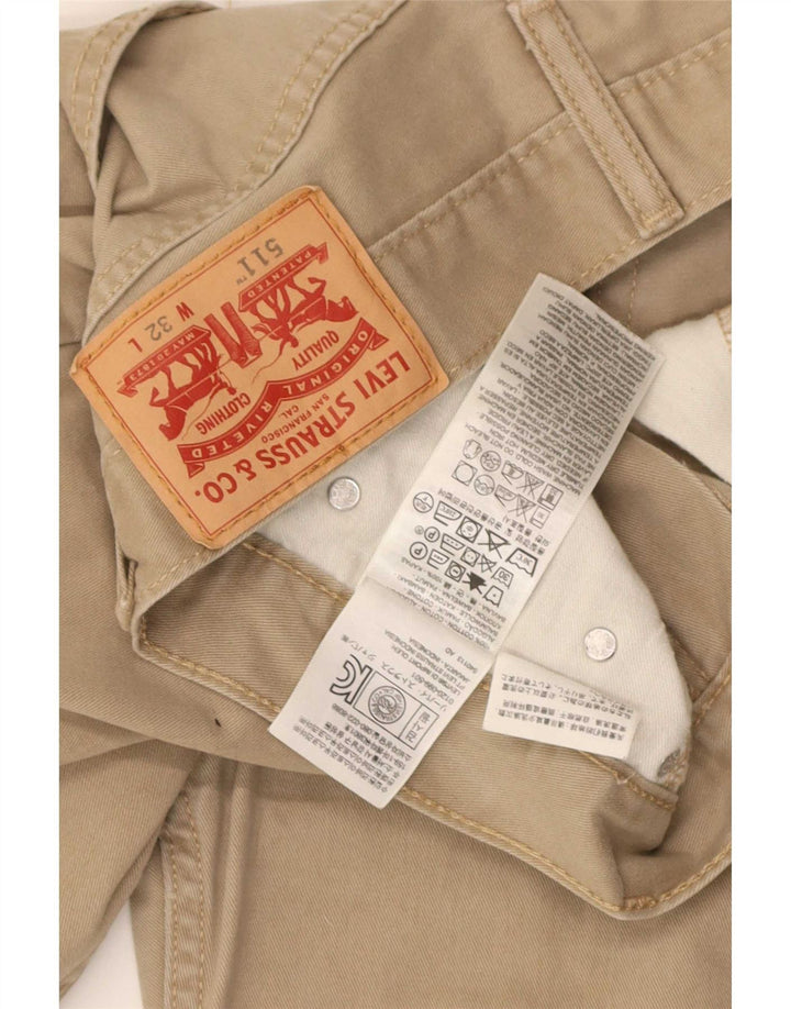 Ανδρικό σορτς Levi's 511 Casual W32 Βαμβακερό μεσαίο μπεζ