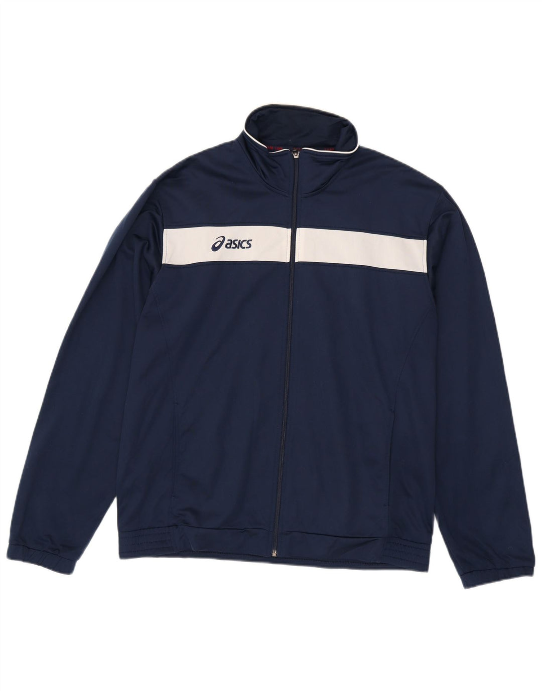 Ανδρική φόρμα Asics Top Jacket 2XL Navy Blue Colorblock Polyester