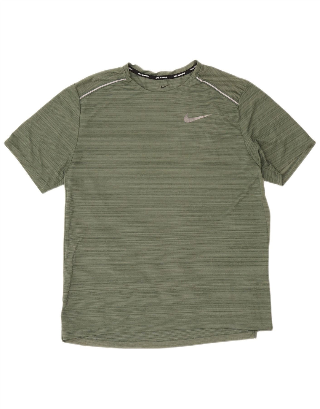 Ανδρικό μπλουζάκι Nike Dri Fit Top Large Green Pinstripe Polyester
