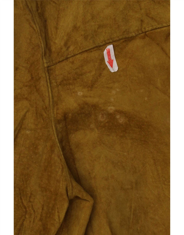 Vintage Γυναικείο Suede Jacket IT 48 XL Khaki