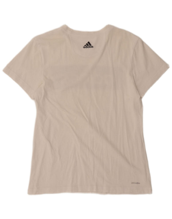 Ανδρικό γραφικό T-Shirt Climalite ADIDAS Top Medium White