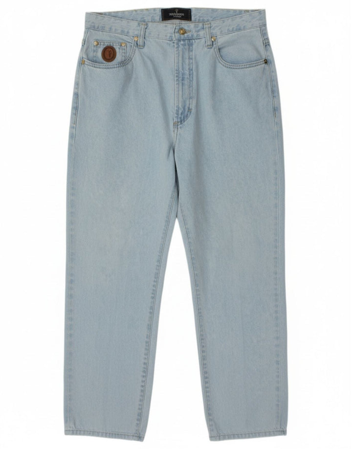 Ανδρικό τζιν Trussardi Cropped W34 L25 Μπλε βαμβακερό