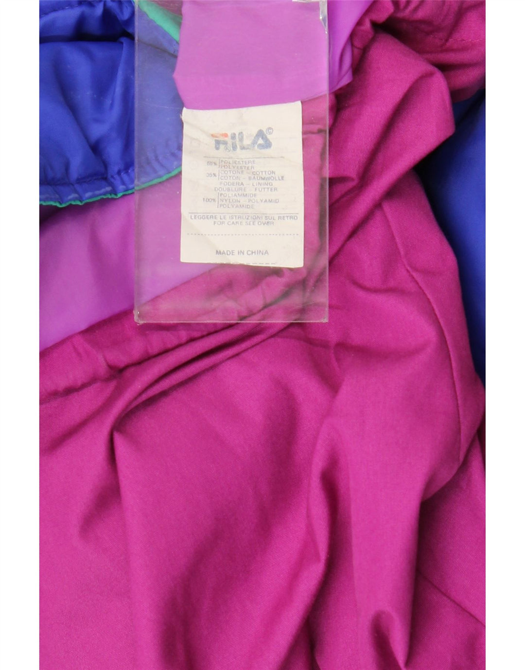 Ανδρικό μπουφάν με κουκούλα Fila UK 42 XL Pink Polyester