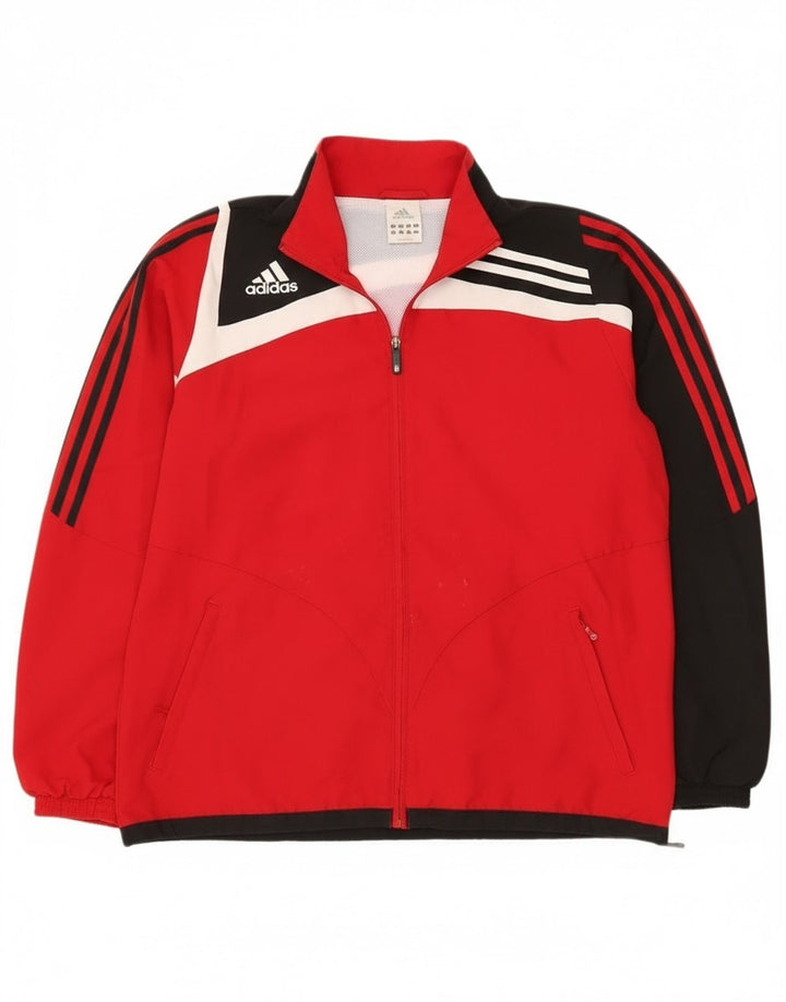 Ανδρική φόρμα Adidas Top Jacket UK 42/44 Μεγάλο κόκκινο χρώμα πολυεστέρα