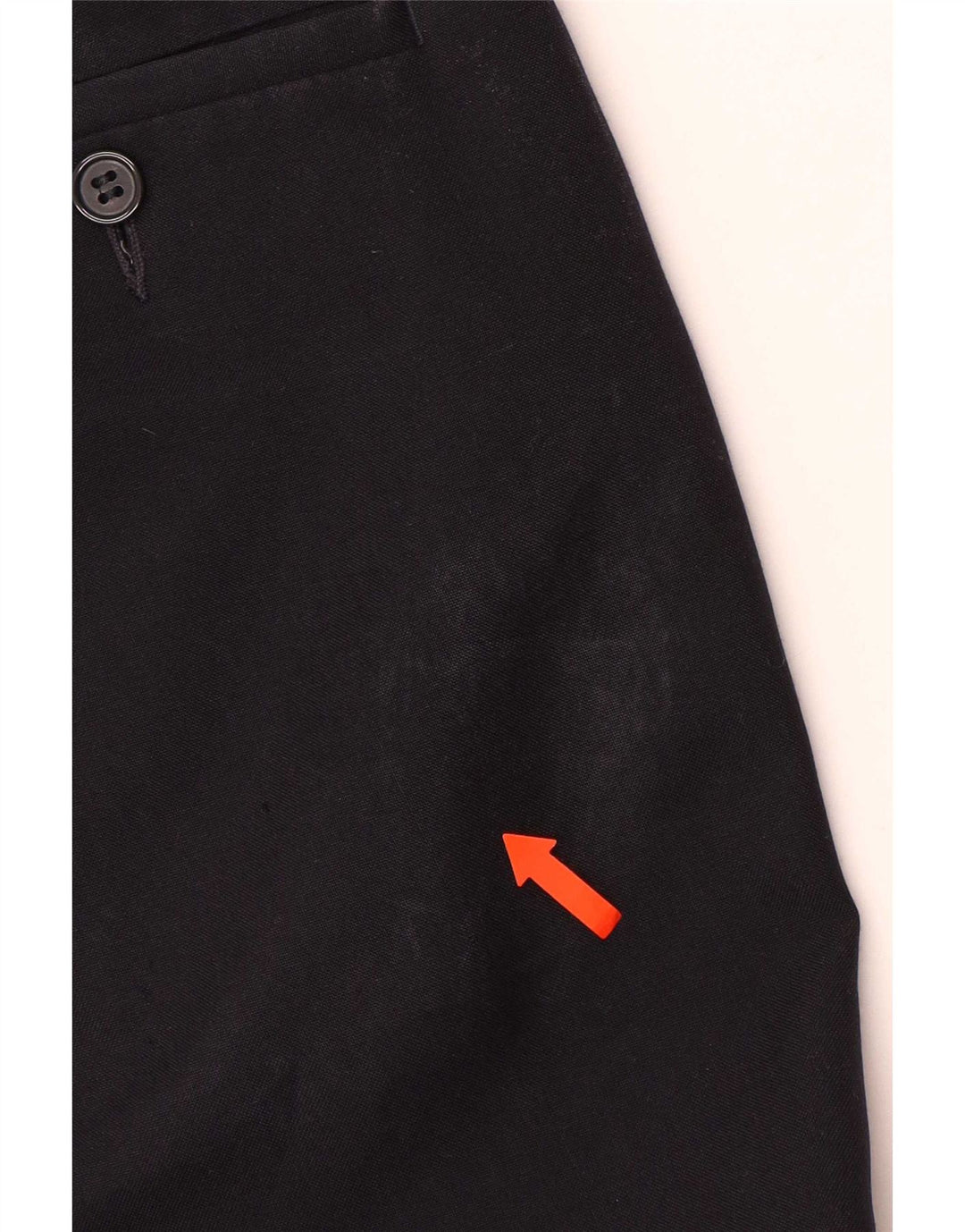 Marks & Spencer Ανδρικό παντελόνι με καρφίτσα W40 L33 Navy Blue Polyester