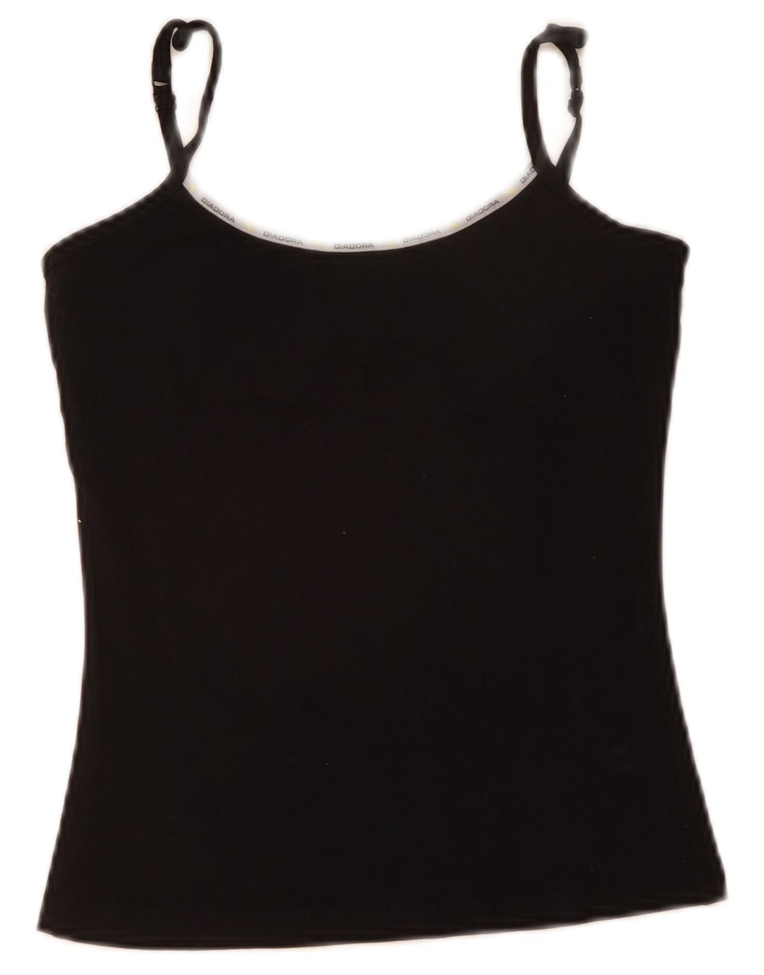 Diadora Womens Cami Top US 2 XS Μαύρο βαμβακερό