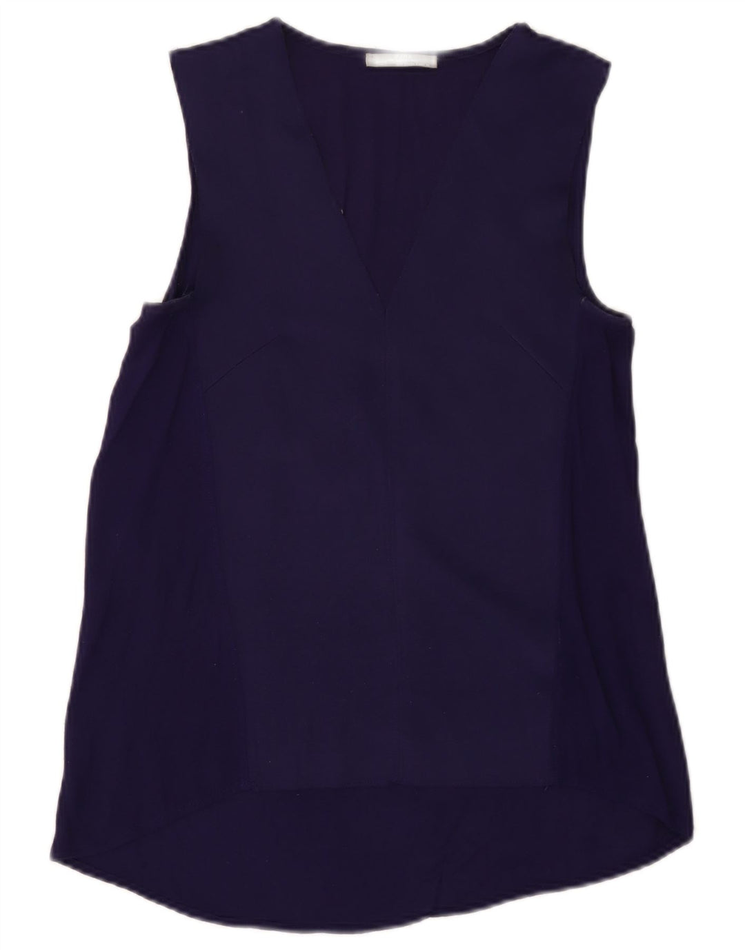 Zara Γυναικεία Μπλούζα Τοπ UK 10 Small Navy Blue Polyester