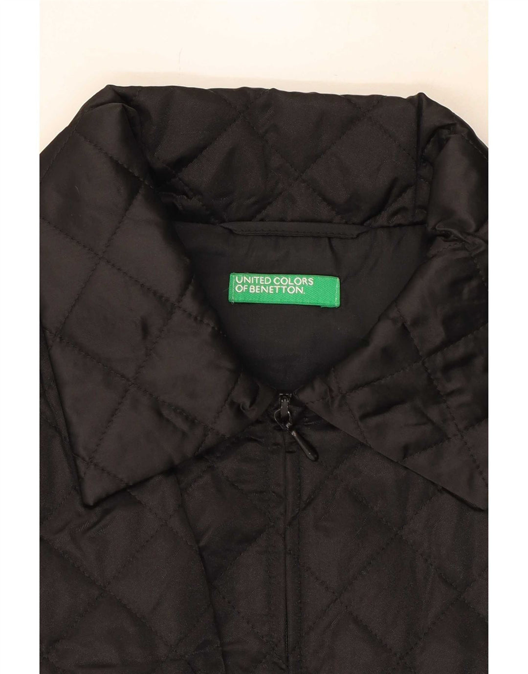 Benetton Γυναικεία καπιτονέ Gilet UK 16 Large Black Polyamide