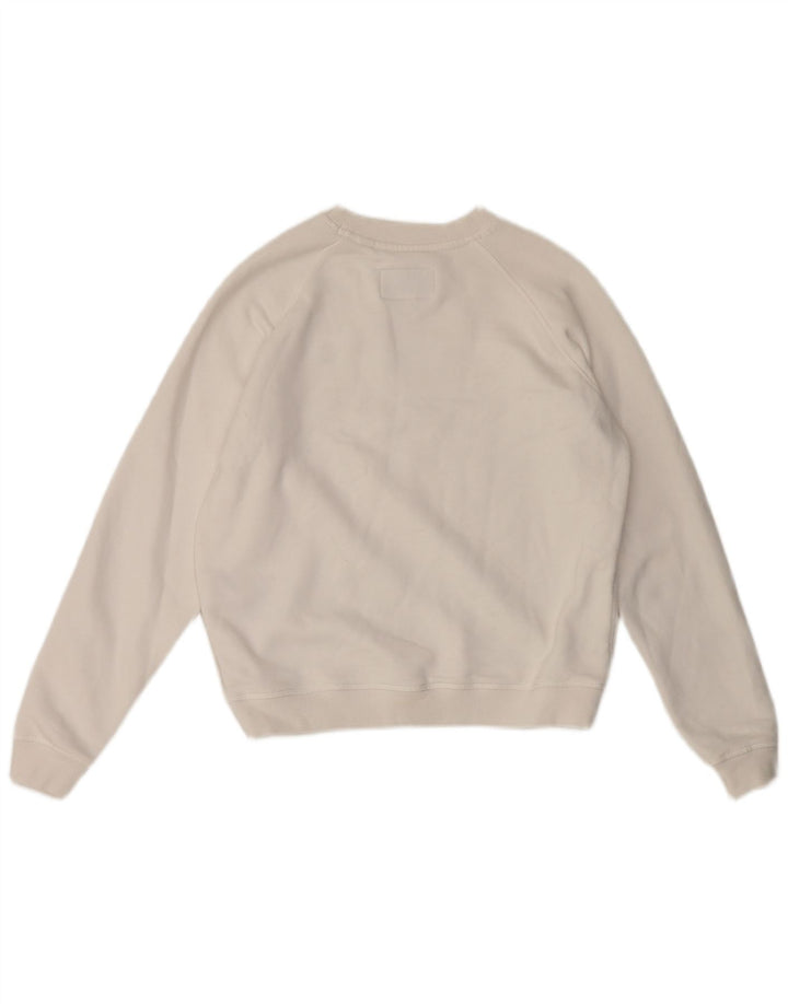 Jack Wills Γυναικείο Φούτερ μεγάλου μεγέθους Jumper UK 8 Μικρό λευκό βαμβακερό
