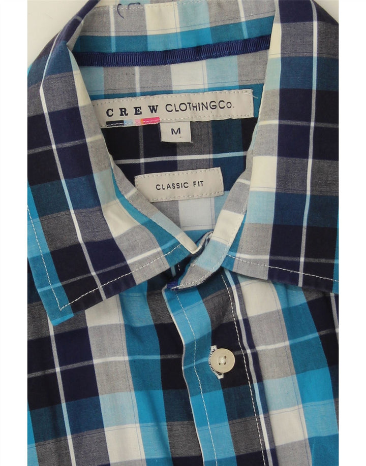 Crew Clothing Ανδρικό κοντομάνικο πουκάμισο Classic Fit Medium Navy Blue Check
