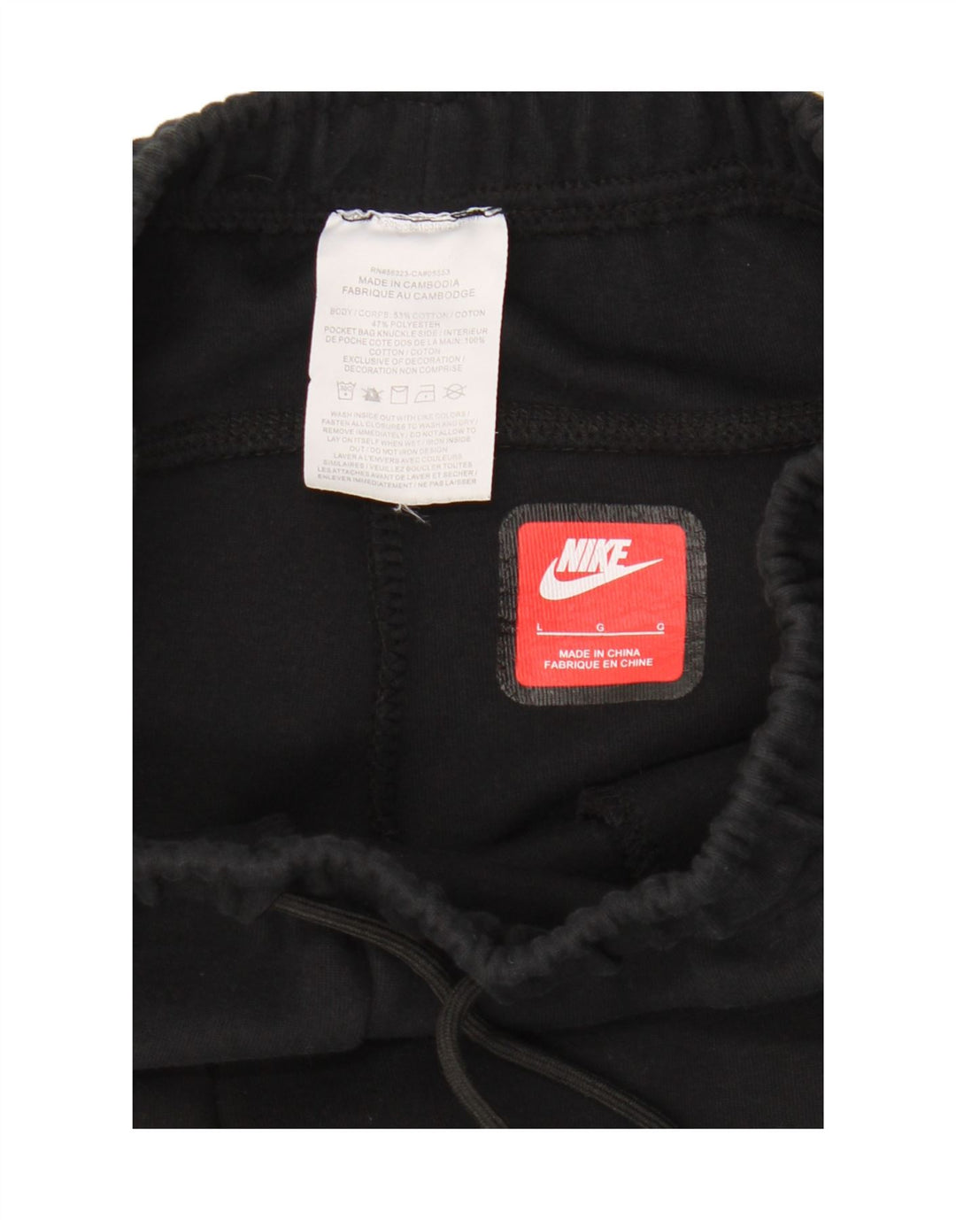 Ανδρική φόρμα Nike Παντελόνι Joggers μεγάλο μαύρο βαμβακερό