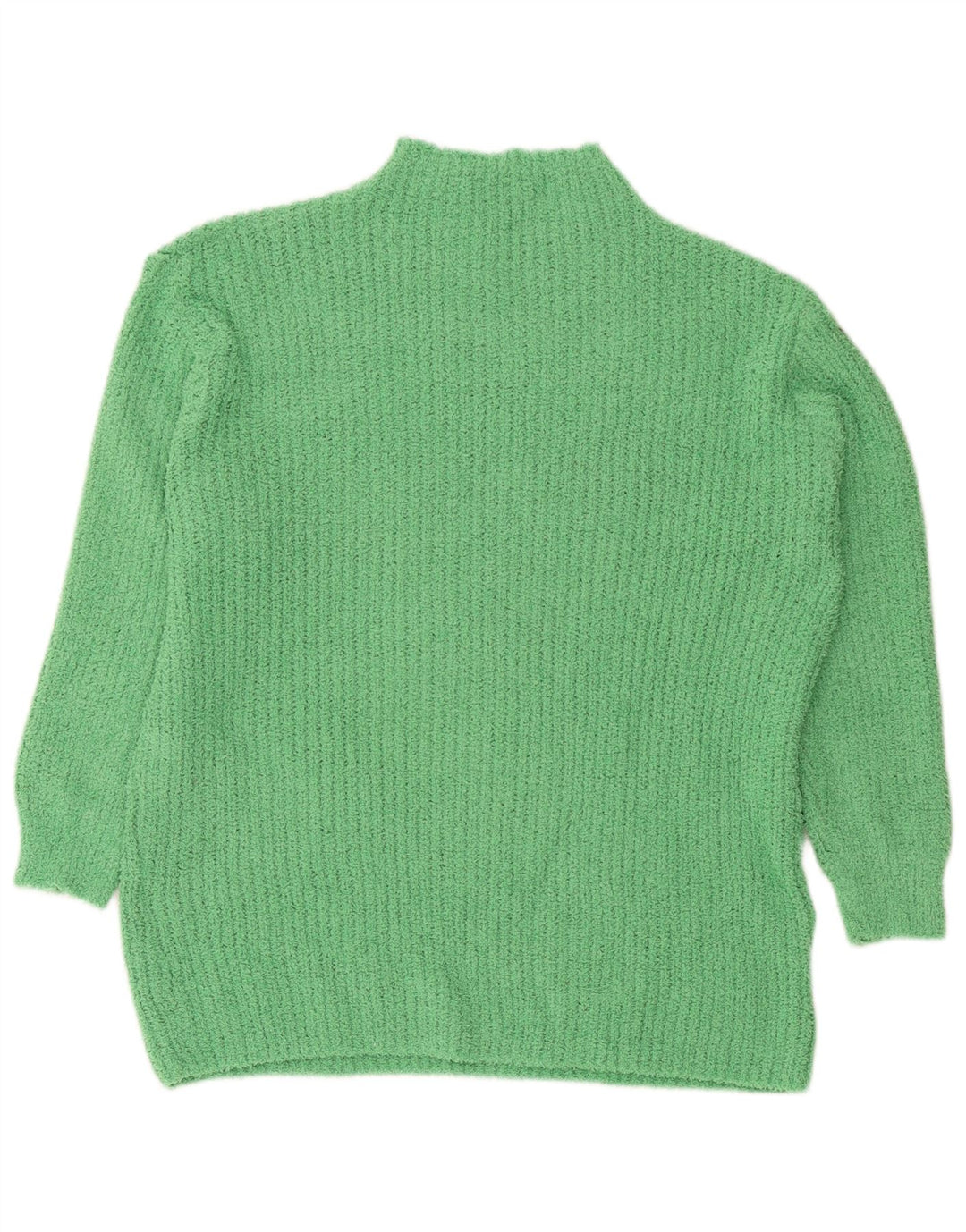 Zara Γυναικείο πουλόβερ με λαιμό χελώνα UK 10 Small Green Polyester