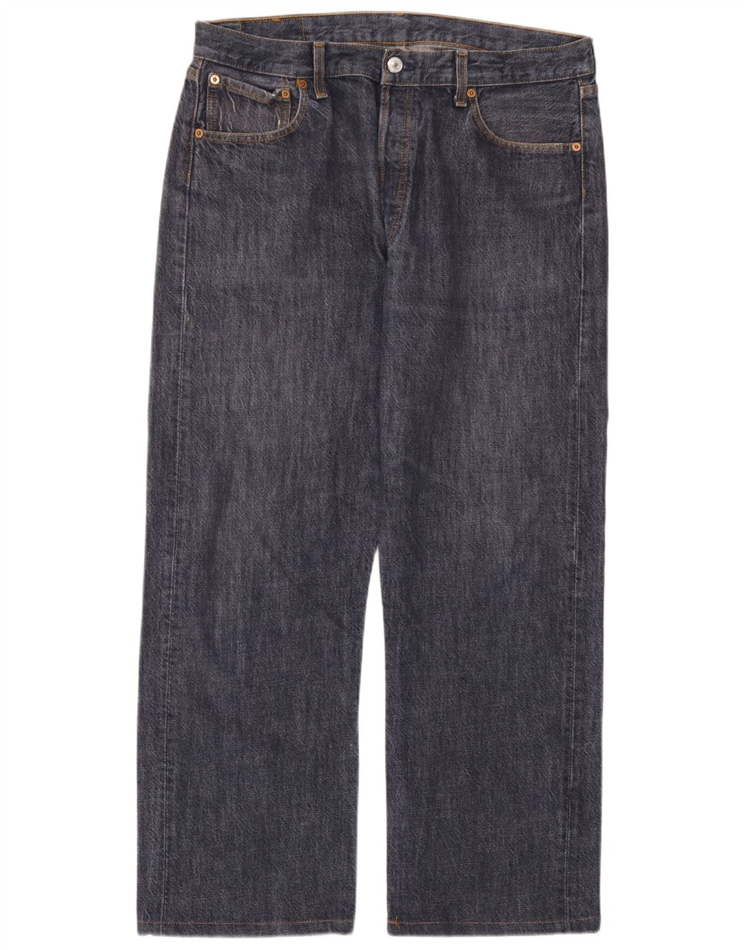 Levi's Mens 501 Straight Jeans W36 L28 Navy Blue