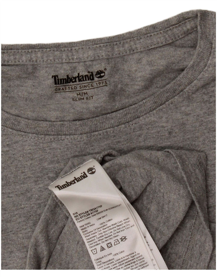 Ανδρικό T-shirt Timberland Slim Fit Top Μεσαίο γκρι βαμβακερό