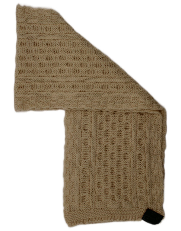 Γυναικείο πλεκτό ορθογώνιο φουλάρι Glencroft σε ένα μέγεθος σε ανοιχτό λευκό Νέο μάλλινο χειμώνα