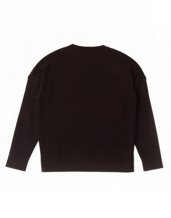 Ανδρικό πουλόβερ Zara Boat Neck Jumper Μεγάλο Μαύρο