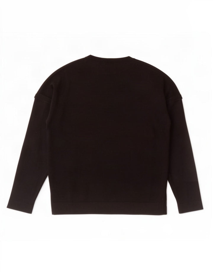 Ανδρικό πουλόβερ Zara Boat Neck Jumper Μεγάλο Μαύρο