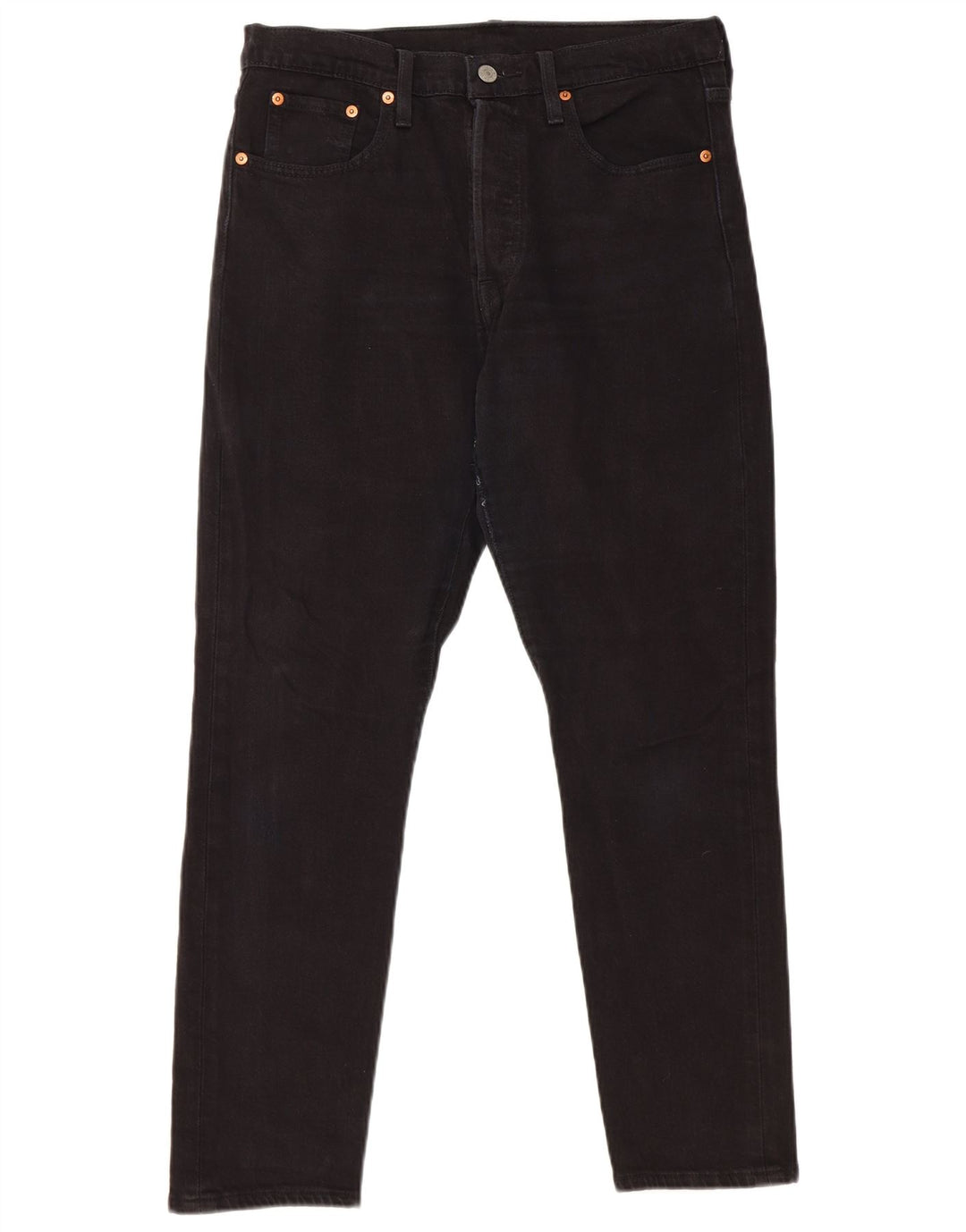 Levi's Mens 501 Straight Jeans W29 L28 Μαύρο βαμβακερό