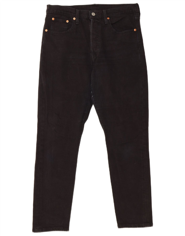 Levi's Mens 501 Straight Jeans W29 L28 Μαύρο βαμβακερό