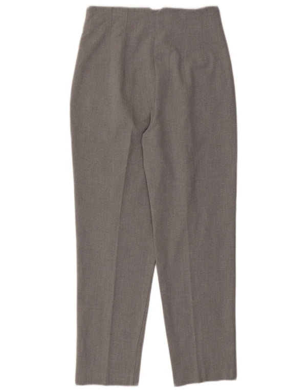 Zara Γυναικείο ψηλόμεσο ίσιο παντελόνι Chino Small W26 L25 Grey Polyester