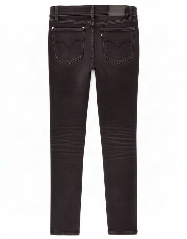 Levi's Womens 710 Super Skinny Jeans W26 L28 Μαύρο βαμβακερό