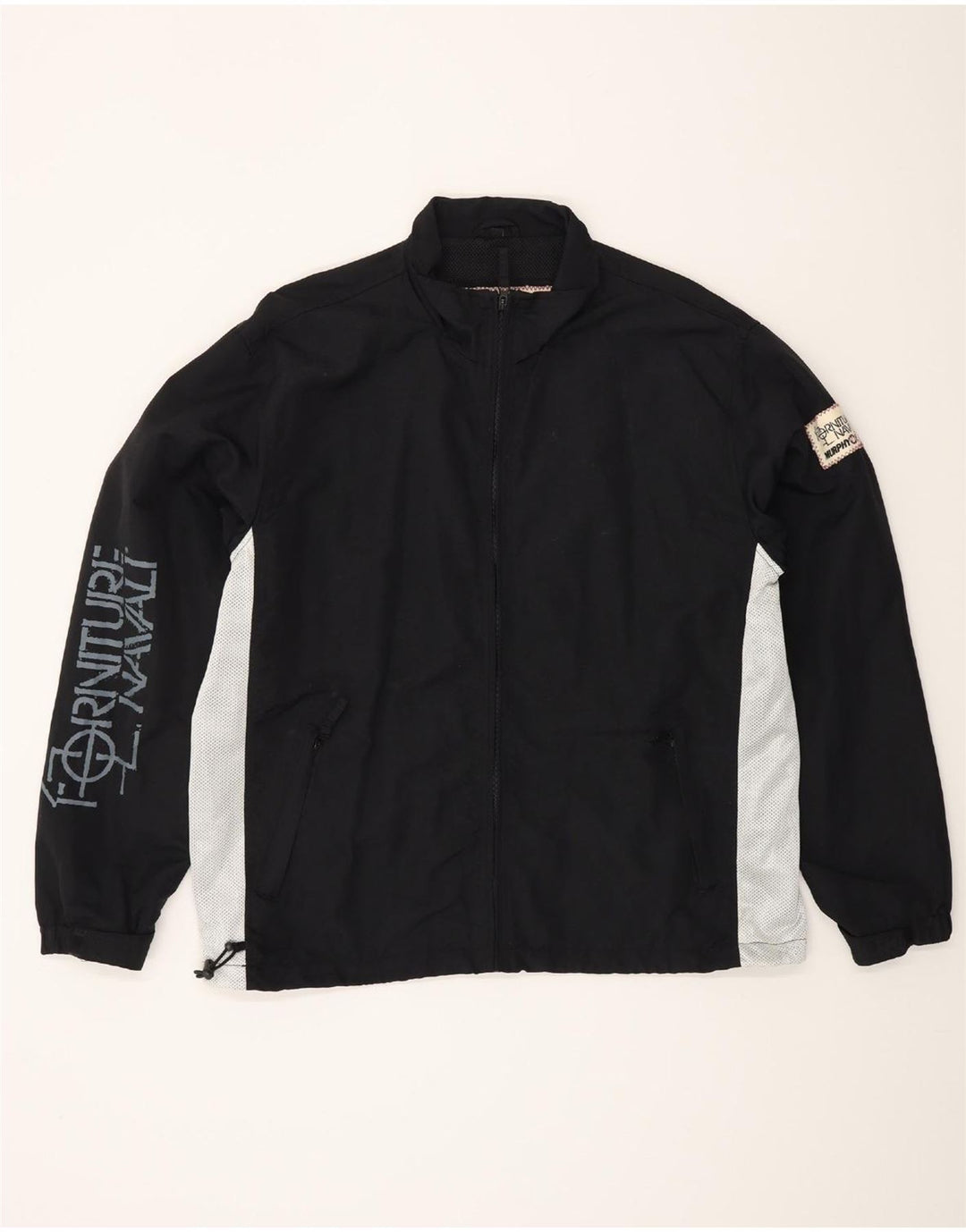 MURPHY & NYE Ανδρική φόρμα φόρμας με γραφικές φόρμες Top Jacket Large Black Colourblock