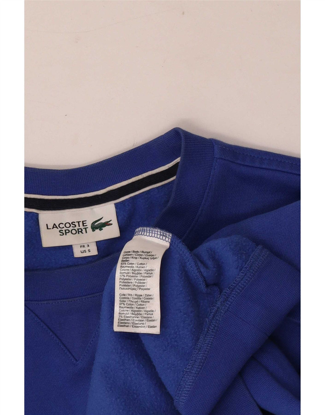 Ανδρικό φούτερ Lacoste Jumper Μέγεθος 3 Μικρό Μπλε Βαμβακερό