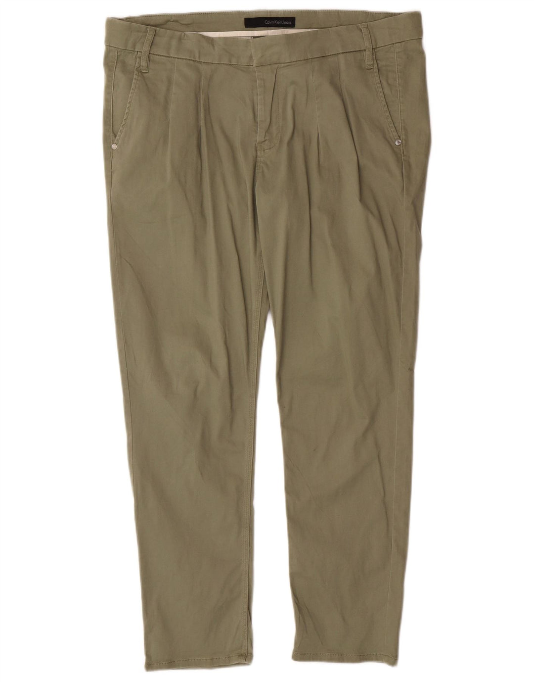 Calvin Klein Jeans Ανδρικό Slim παντελόνι Chino W32 L27 Khaki Cotton Classic