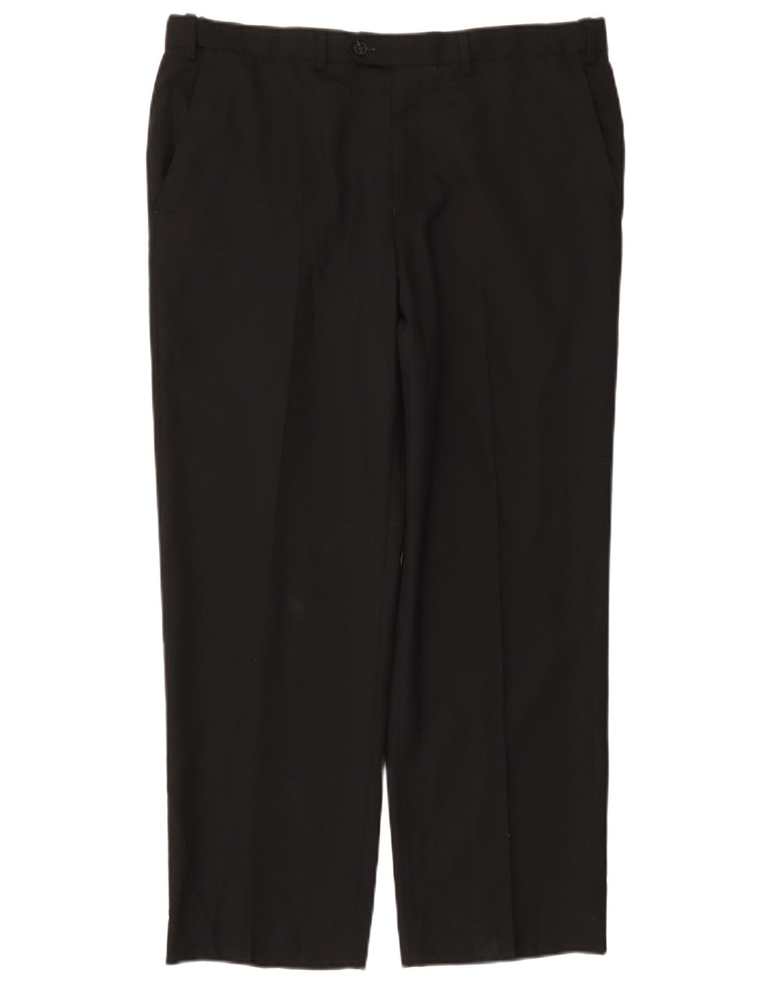 Marks & Spencer Γυναικείο ίσιο κανονικό παντελόνι W36 L29 Μαύρο μάλλινο