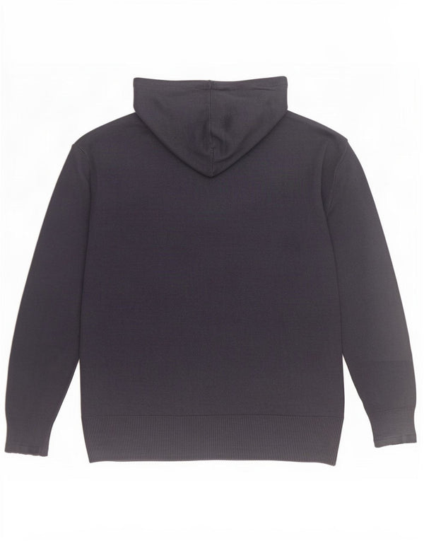 Marks & Spencer Γυναικείο πουλόβερ με κουκούλα UK 14 Medium Navy Blue Ακρυλικό