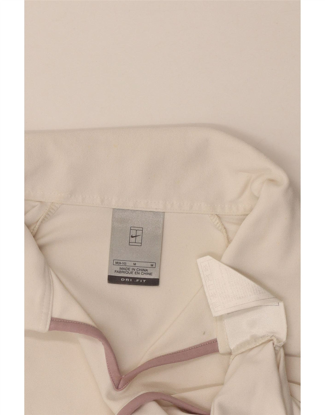 Γυναικείο πουκάμισο NIKE Dri Fit Crop Polo US 8/10 μεσαίο λευκό πολυεστέρας