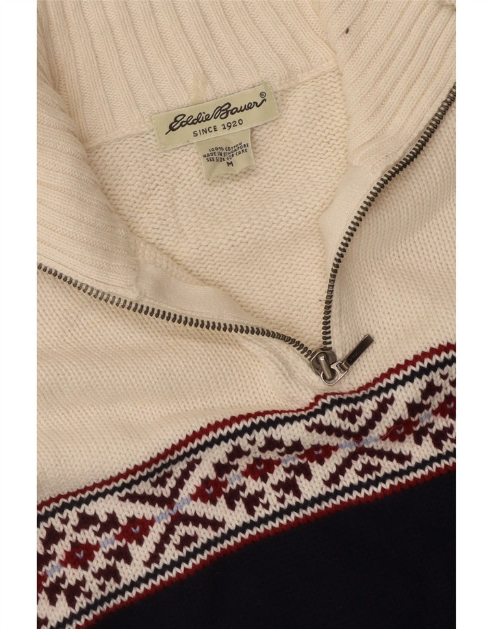 EDDIE BAUER Γυναικείο πουλόβερ με φερμουάρ UK 14 Medium Navy Blue