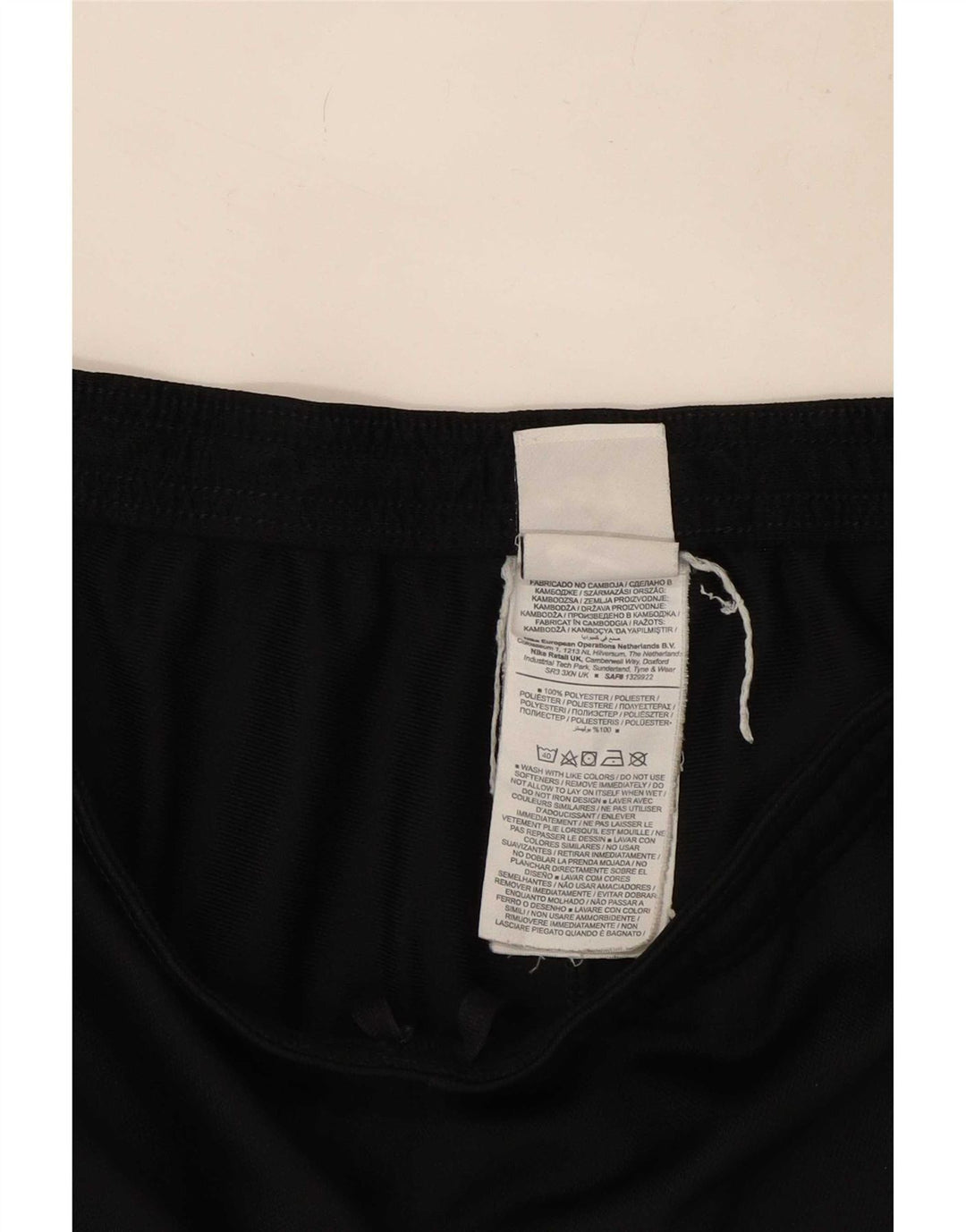Γυναικεία αθλητική φόρμα Nike Dri Fit UK 12 μεσαίο μαύρο πολυεστέρα
