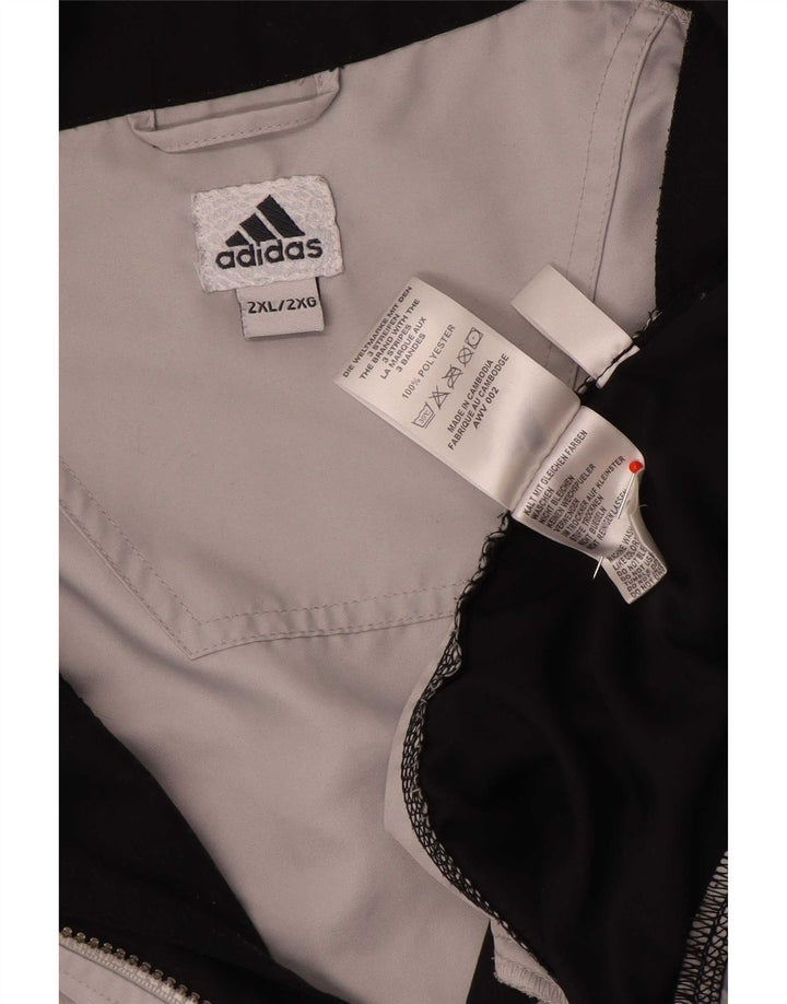 Ανδρική φόρμα αθλητικής φόρμας Adidas 3/4 με μανίκια 2XL γκρι χρώματος