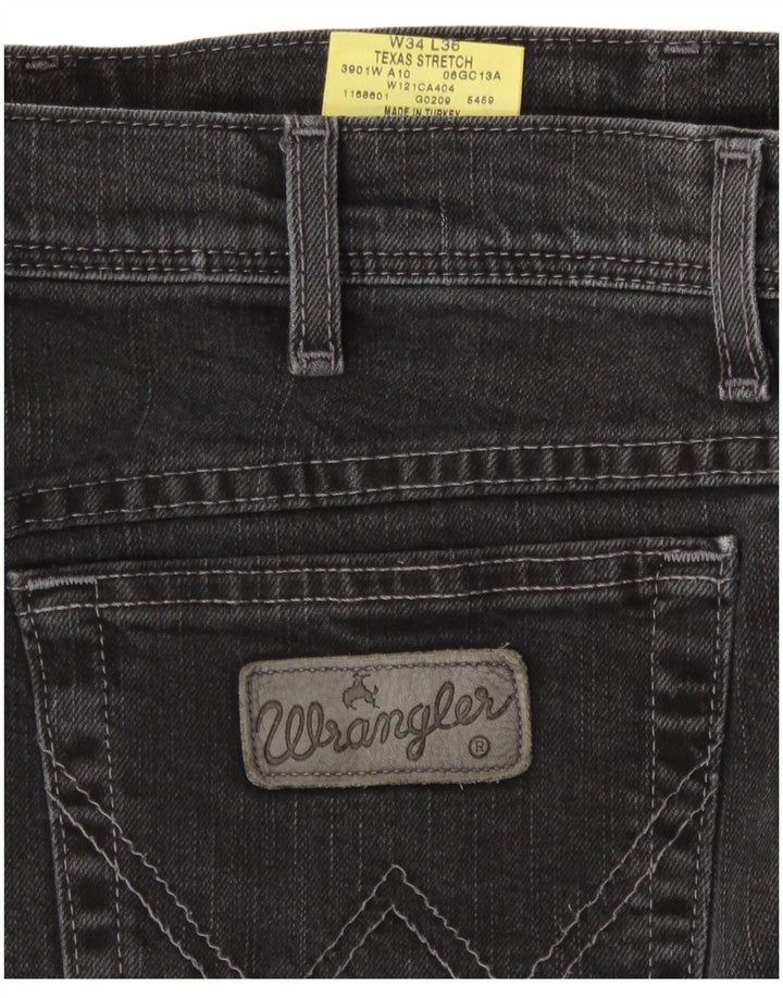 Ανδρικό τζιν ίσιο Wrangler Texas Stretch W34 L31 Γκρι βαμβακερό
