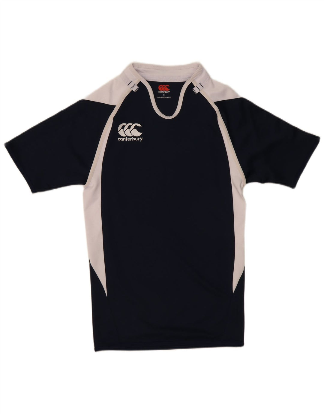 Ανδρικό γραφικό T-shirt Canterbury Top Small Navy Blue Colorblock Πολυεστέρας