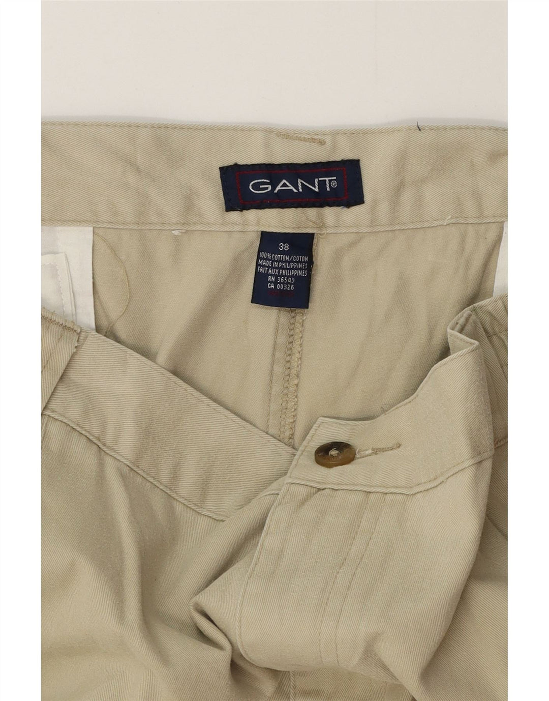 Ανδρικό σορτς Chino GANT με καρφίτσα W38 XL Χακί βαμβακερό