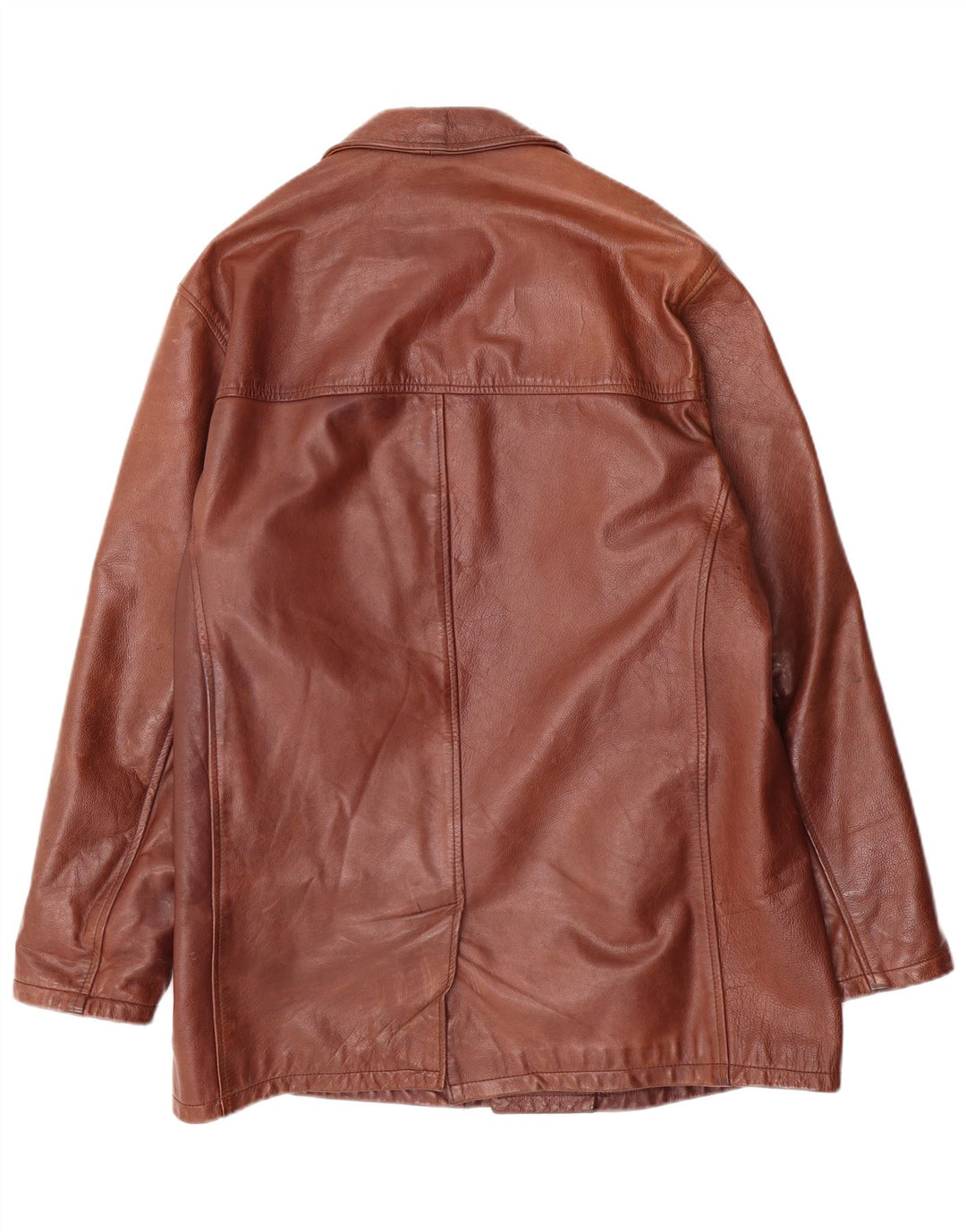 Vintage Ανδρικό Δερμάτινο Μπουφάν UK 38 Δερμάτινο Μεσαίο Καφέ