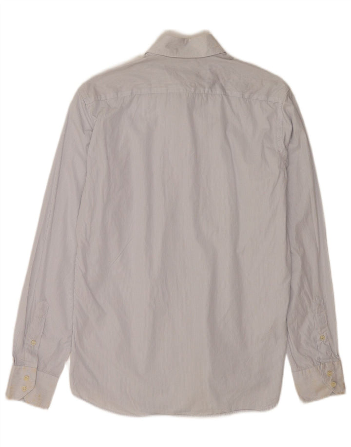 Ανδρικό πουκάμισο Massimo Dutti Casual Fit Βαμβακερό μεσαίο μπλε με ρίγες