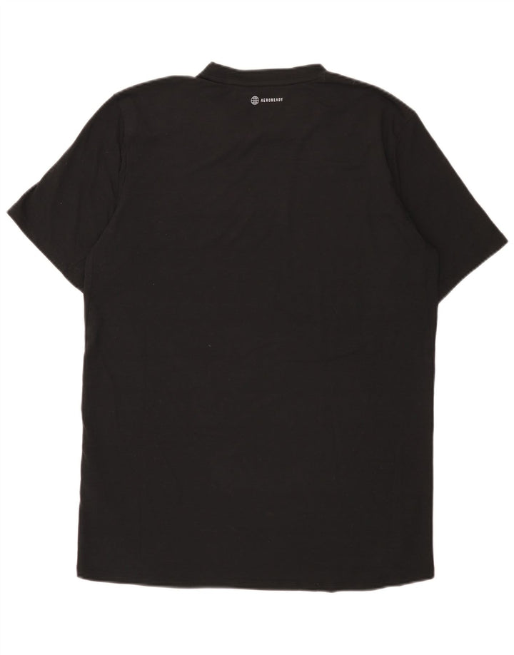 Ανδρικό T-Shirt Adidas Top Medium Μαύρο Πολυεστέρας