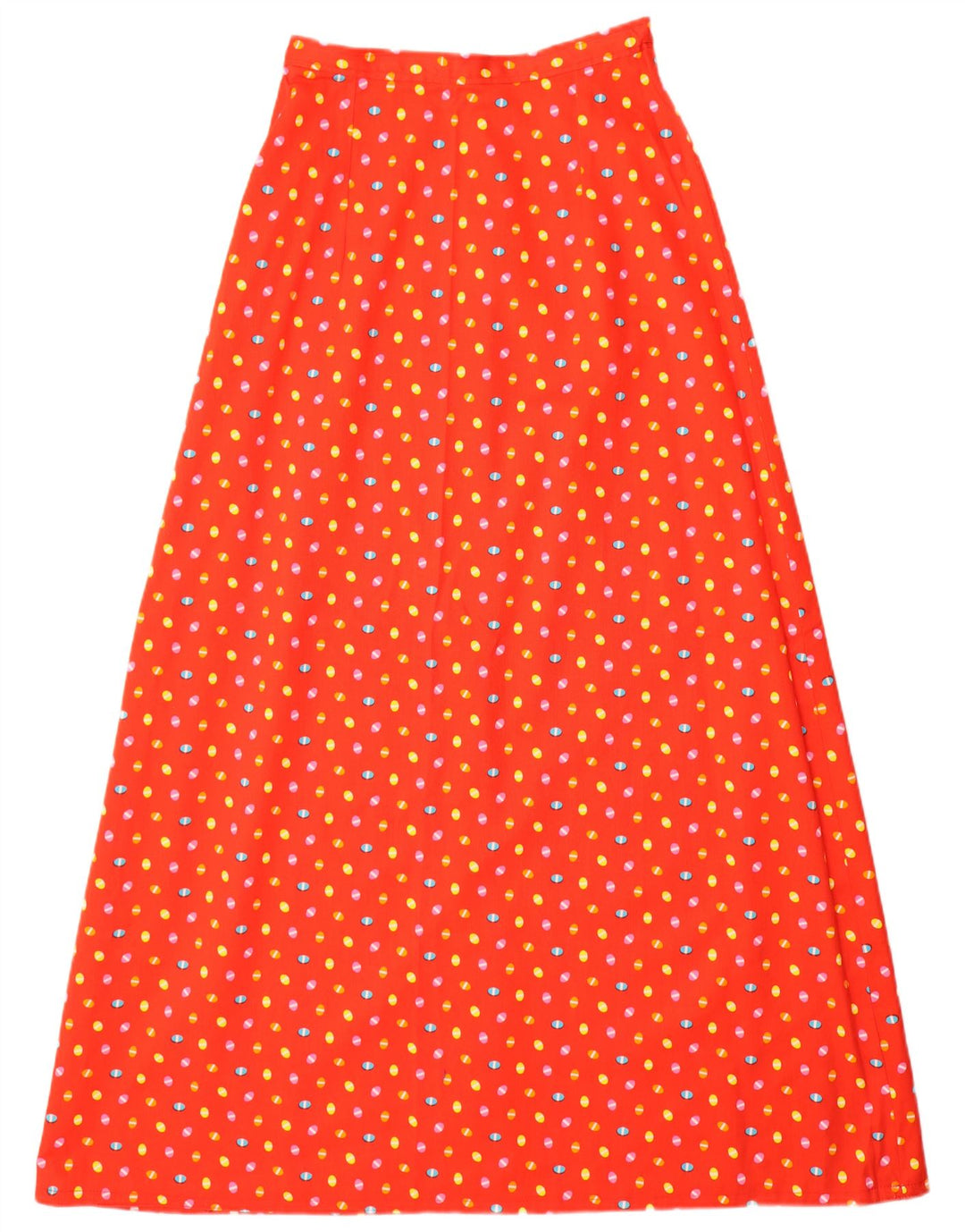 VINTAGE Γυναικεία Maxi Φούστα W26 Small Red Spotted