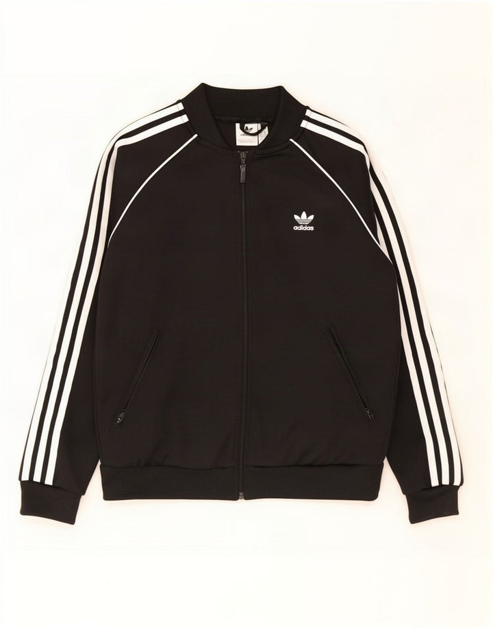 Γυναικεία αθλητική φόρμα Adidas Top Jacket UK 12 Medium Black Polyester