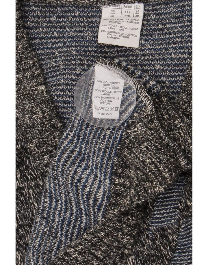 VINTAGE Ανδρικό πουλόβερ με λαιμόκοψη UK 46/48 2XL πολύχρωμο γεωμετρικό