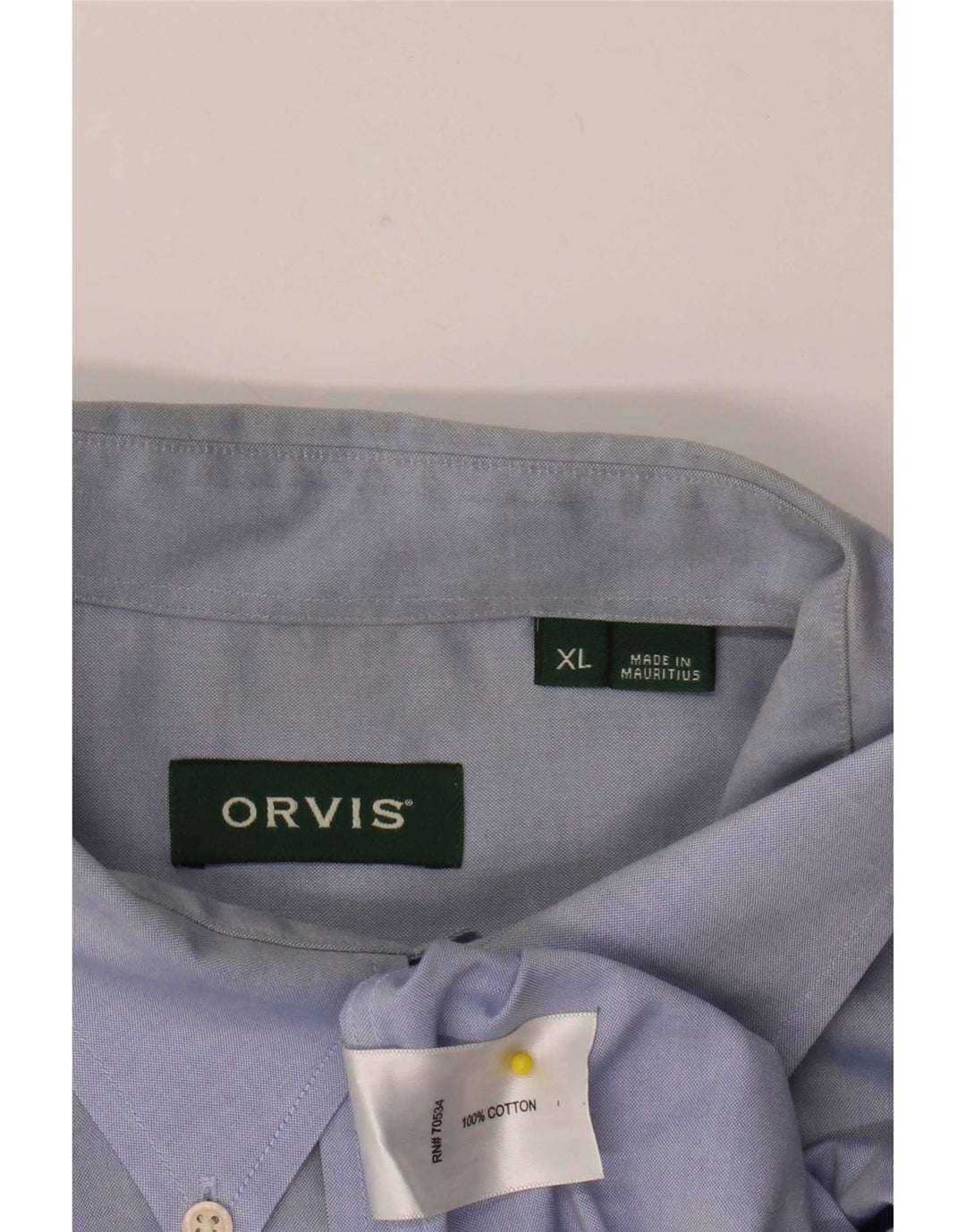 Ανδρικό πουκάμισο Orvis XL Μπλε βαμβακερό
