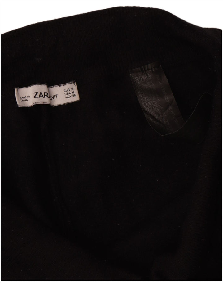 Zara Γυναικεία φόρμα παντελόνι Joggers UK 14 Medium Black Viscose