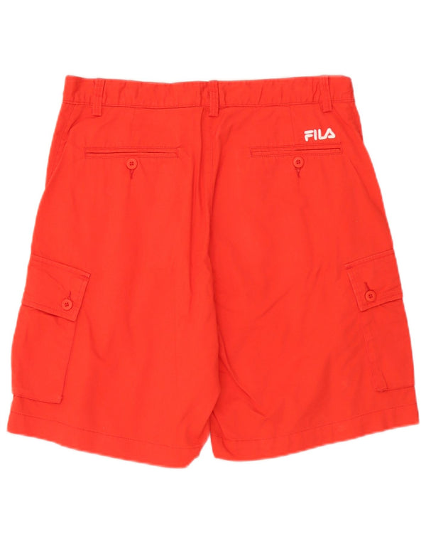 Fila Ανδρικό σορτς Ferrari Cargo IT 50 μεγάλο W32 κόκκινο βαμβακερό
