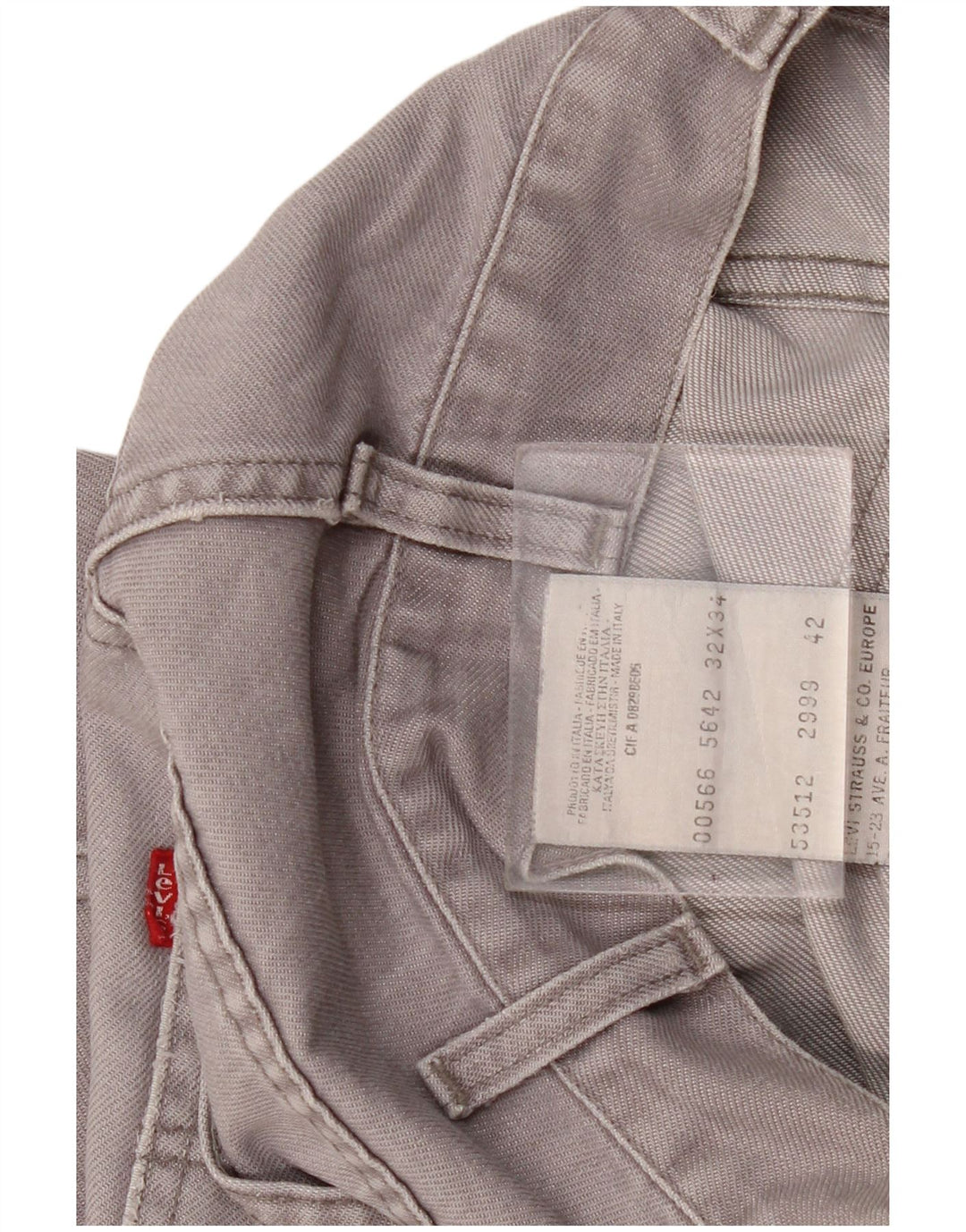 Γυναικείο τζιν ίσιο Levi's W32 L28 Γκρι βαμβακερό